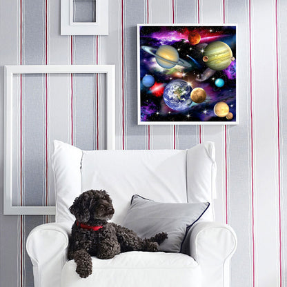 Planet - Full Round Drill Diamond Painting 50*50CM
