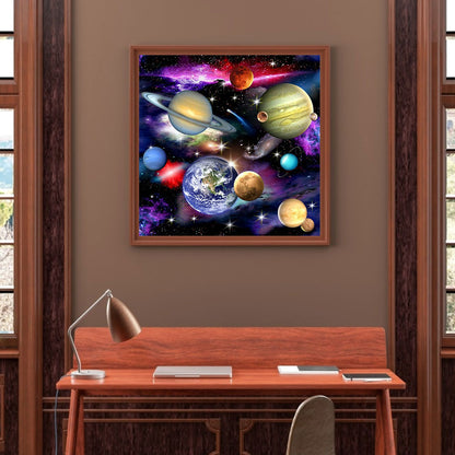 Planet - Full Round Drill Diamond Painting 50*50CM