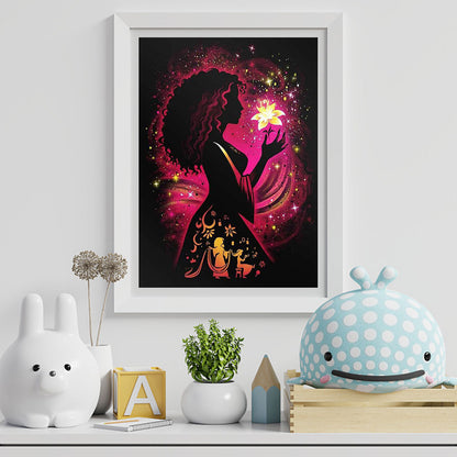 People Silhouette - Full Round Drill Diamond Painting 40*50CM