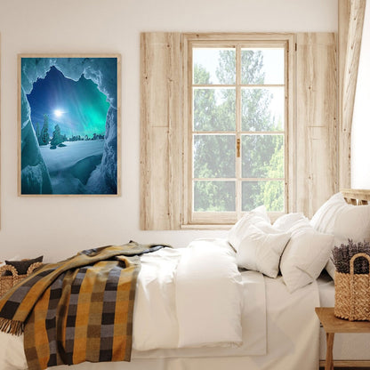 Snow Aurora - Full Round Drill Diamond Painting 30*40CM
