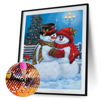 Snowman - Full Square Drill Diamond Painting 30*40CM