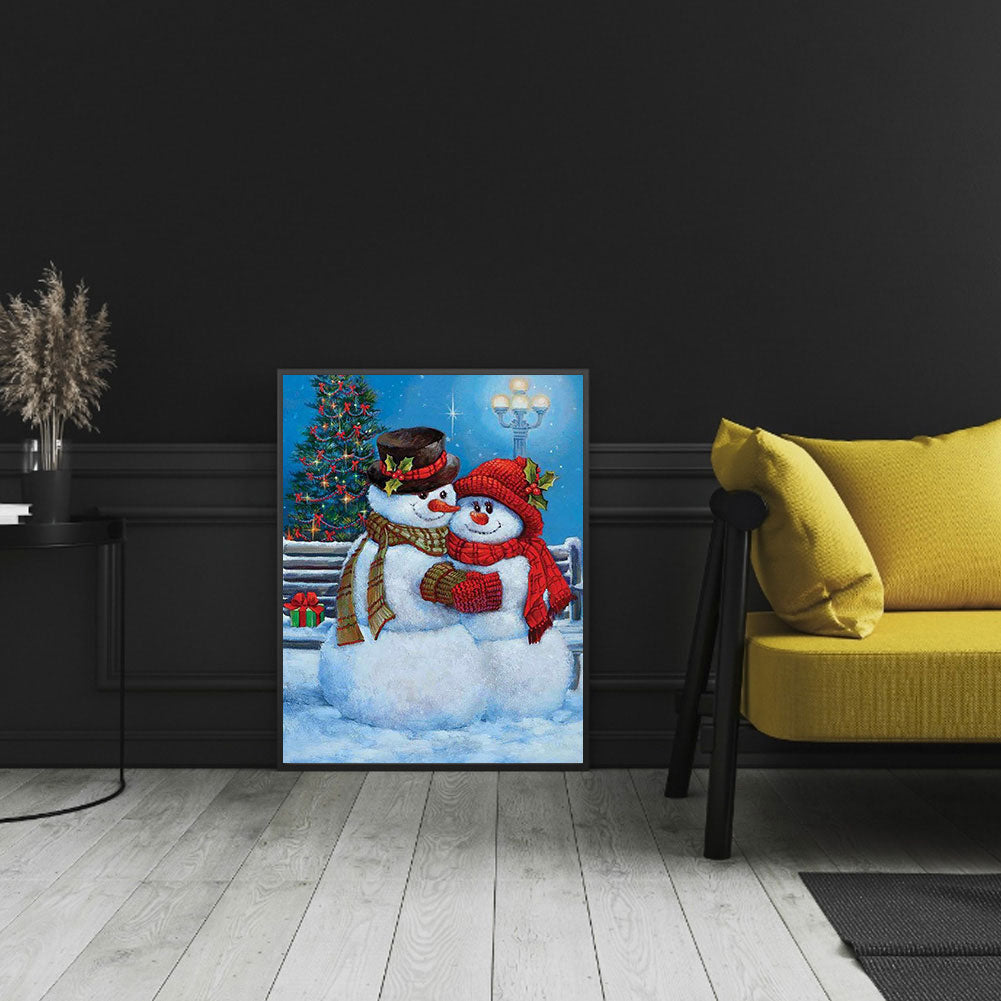 Snowman - Full Square Drill Diamond Painting 30*40CM