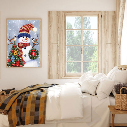 Snowman - Full Square Drill Diamond Painting 30*40CM