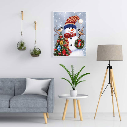 Snowman - Full Square Drill Diamond Painting 30*40CM