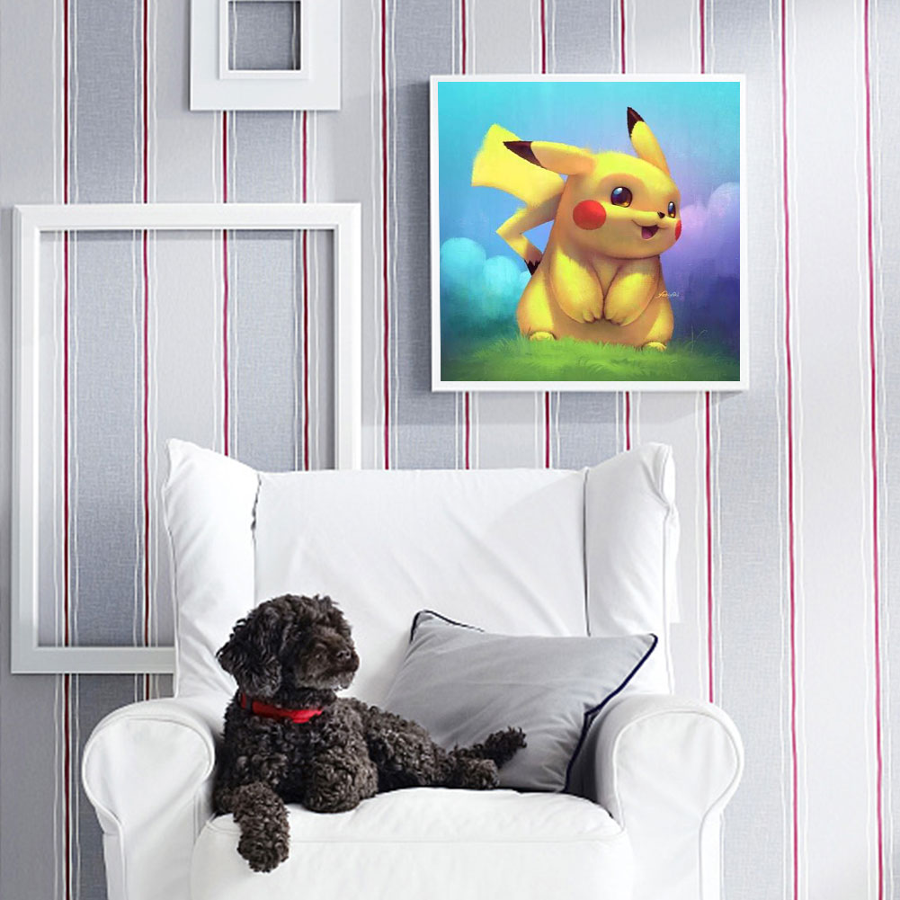 Pikachu - Full Round Drill Diamond Painting 30*30CM