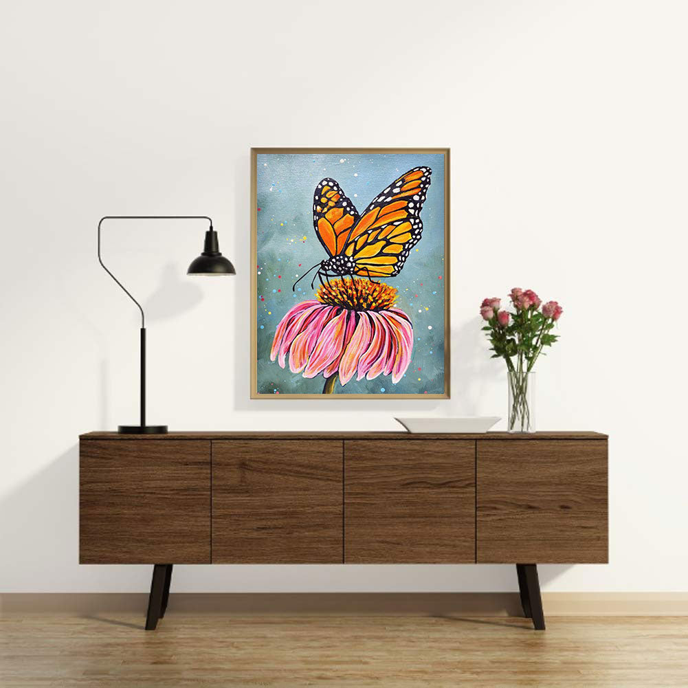 Butterfly - Full Round Drill Diamond Painting 30*40CM