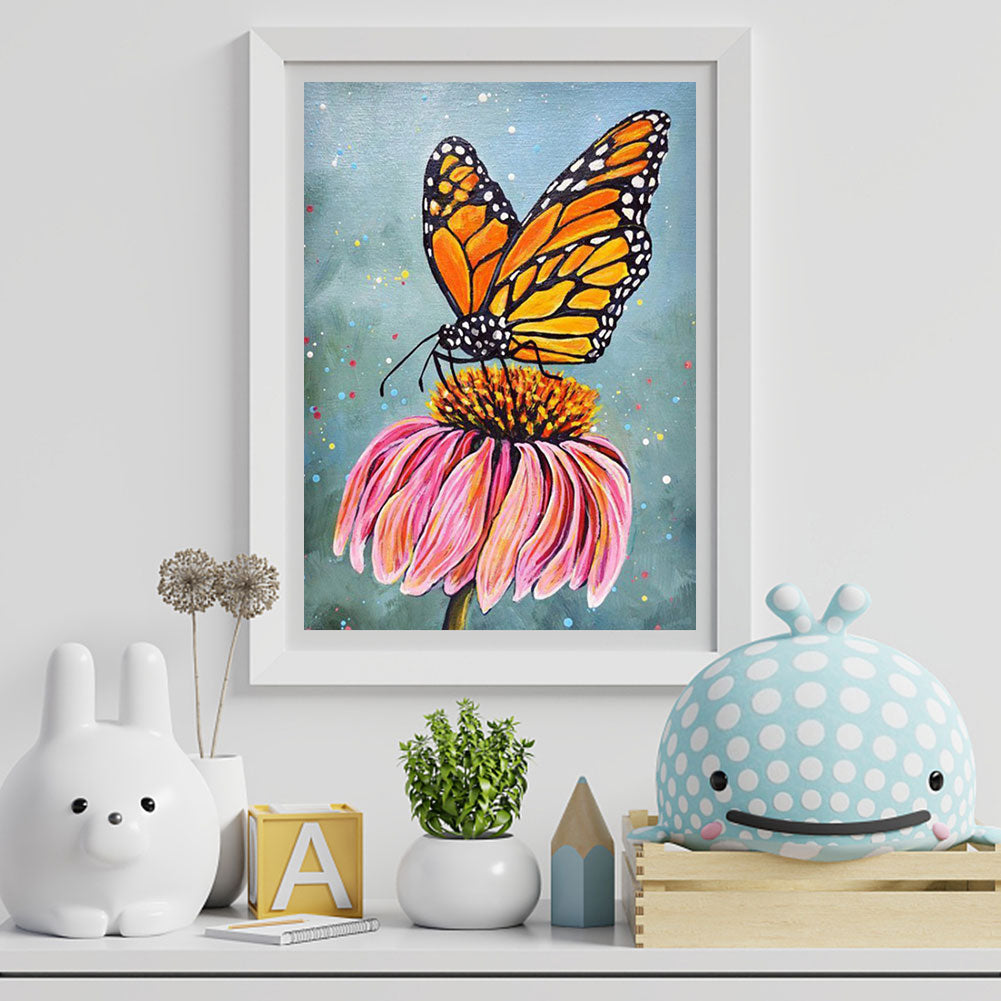 Butterfly - Full Round Drill Diamond Painting 30*40CM