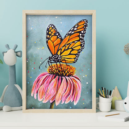 Butterfly - Full Round Drill Diamond Painting 30*40CM