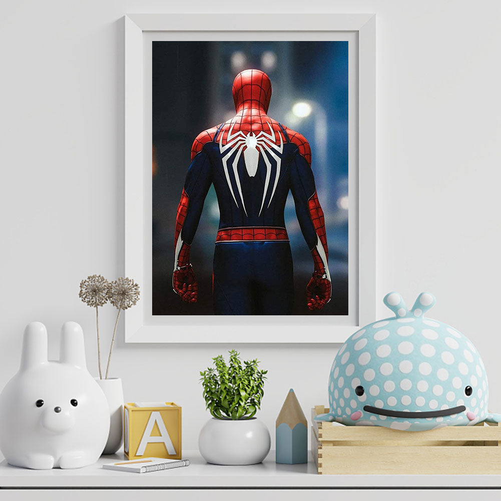 Spiderman - Full Round Drill Diamond Painting 30*40CM