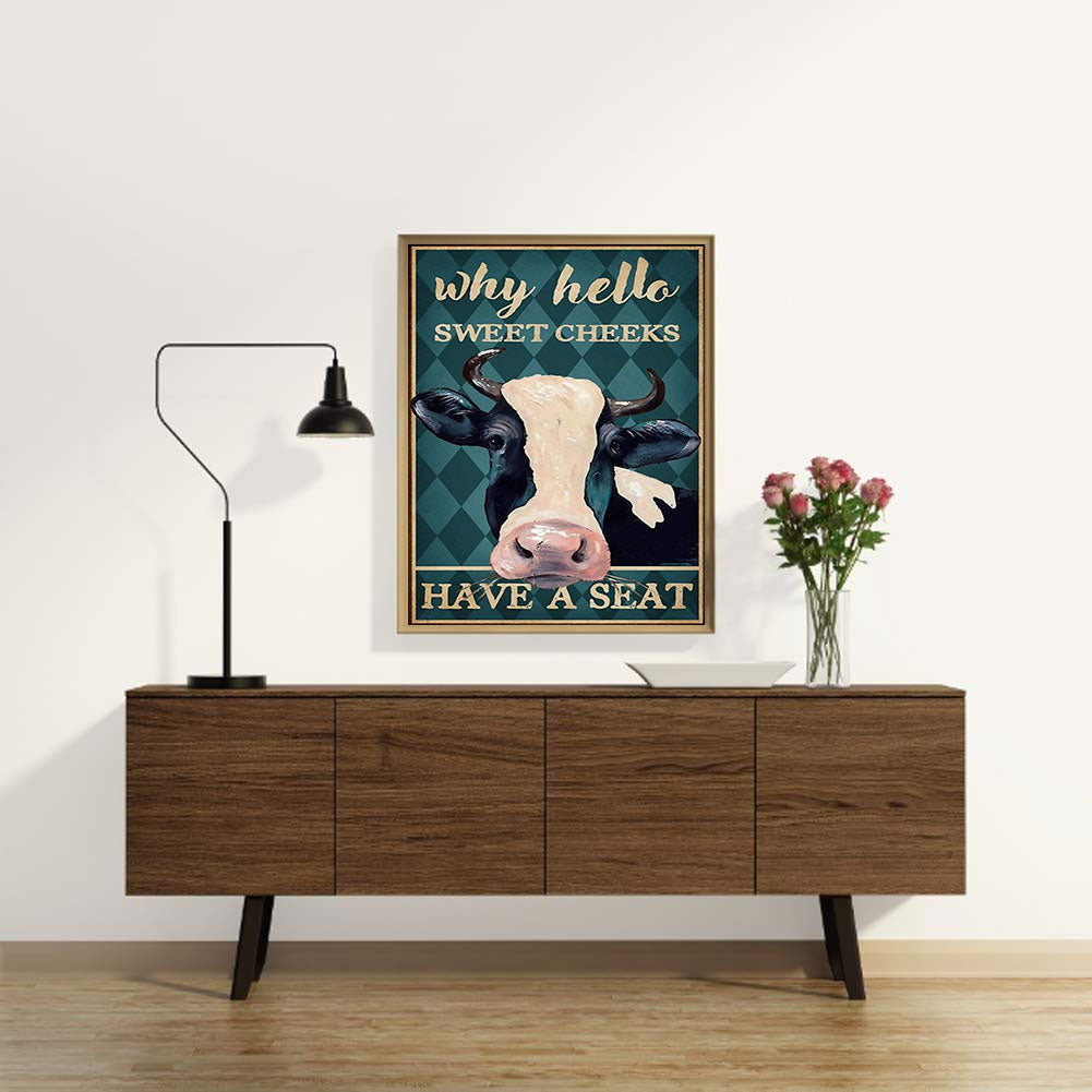 Cattle - Full Round Drill Diamond Painting 30*40CM