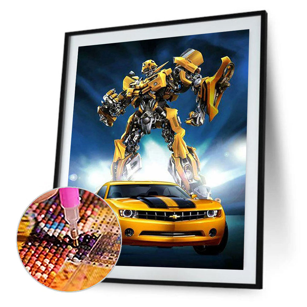 Transformers Bumblebee - Full Round Drill Diamond Painting 40*50CM