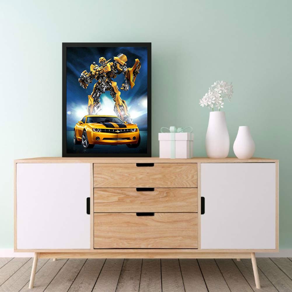 Transformers Bumblebee - Full Round Drill Diamond Painting 40*50CM