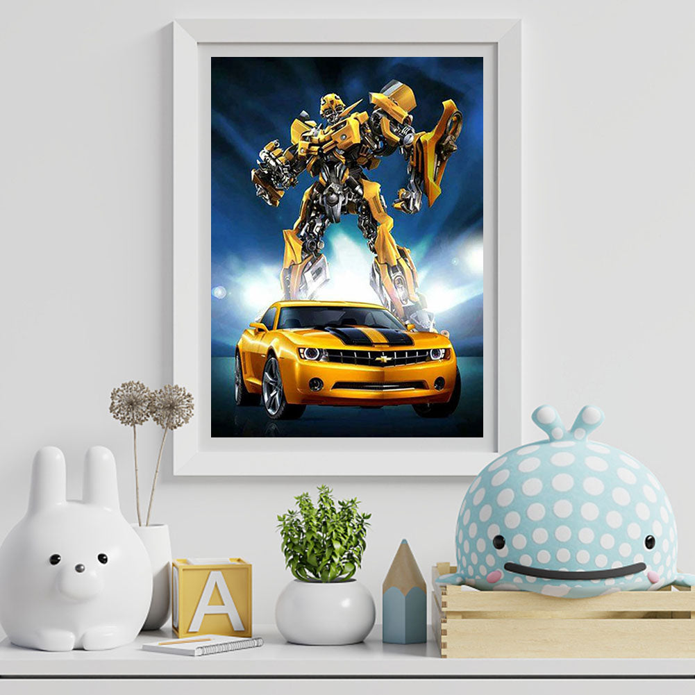 Transformers Bumblebee - Full Round Drill Diamond Painting 40*50CM