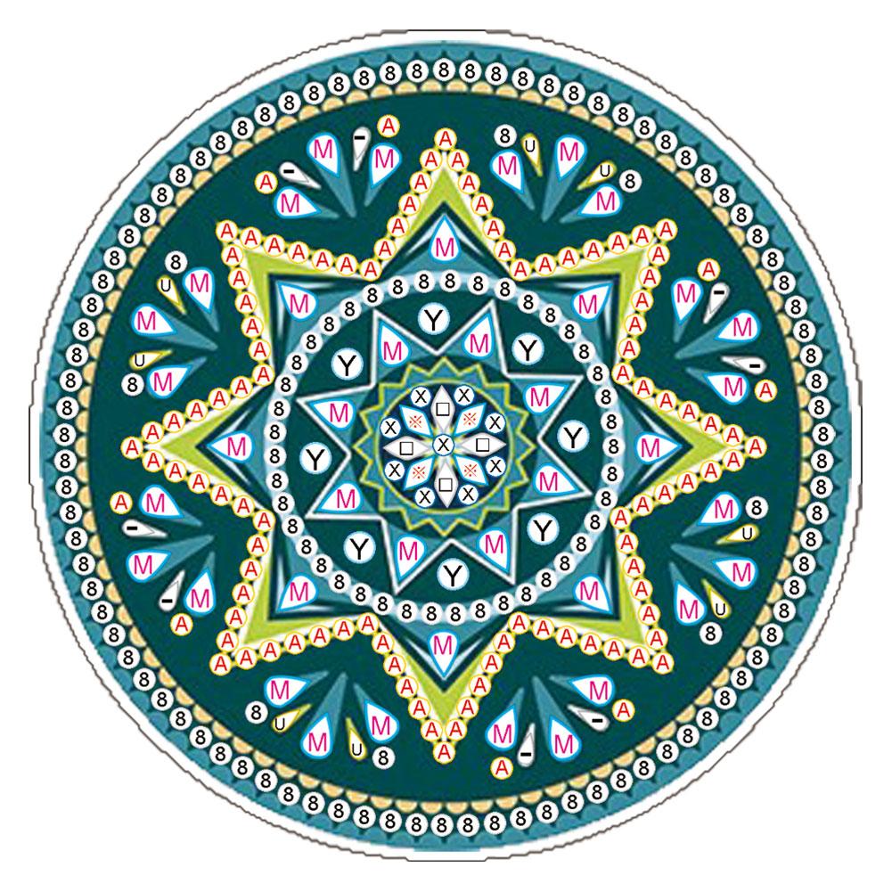 Diamond Painting Coaster DIY Mandala Cup Cushion Table Placemat (BD001)