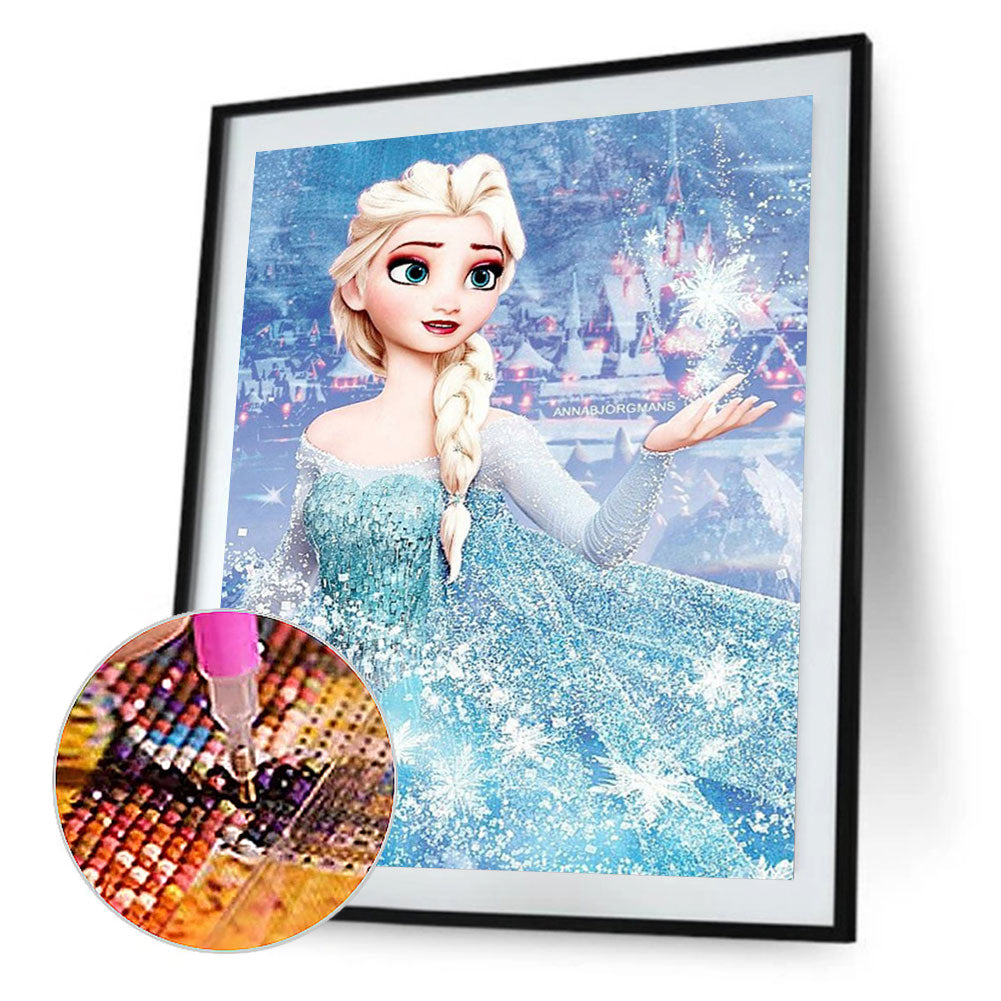 Princess Elsa - Full Round Drill Diamond Painting 50*60CM