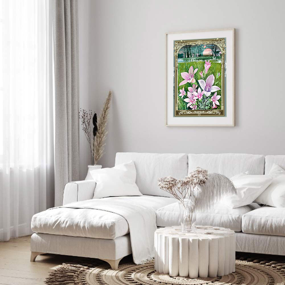 Flower - Full Round Drill Diamond Painting 30*40CM