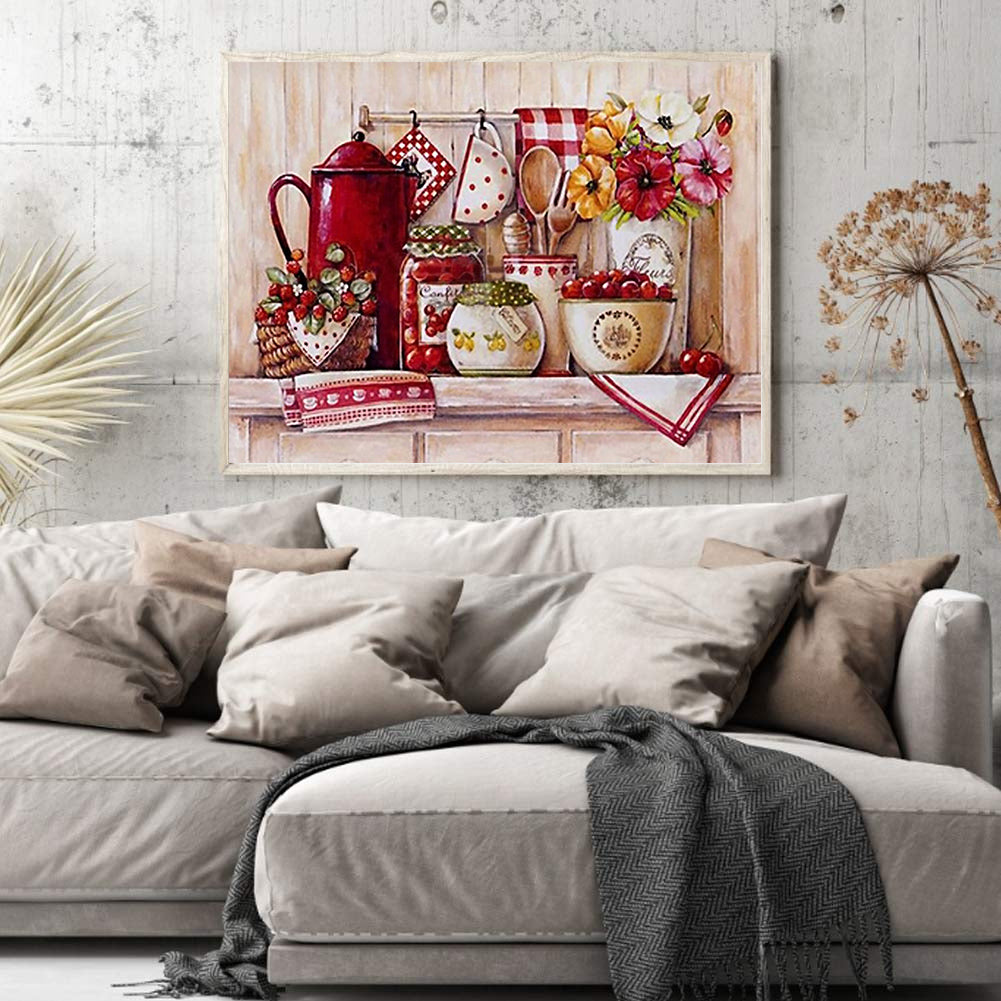 Kitchen Supplies - Full Round Drill Diamond Painting 50*40CM