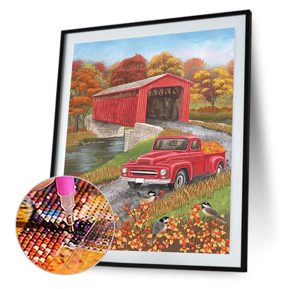 Red Car - Full Round Drill Diamond Painting 30*40CM