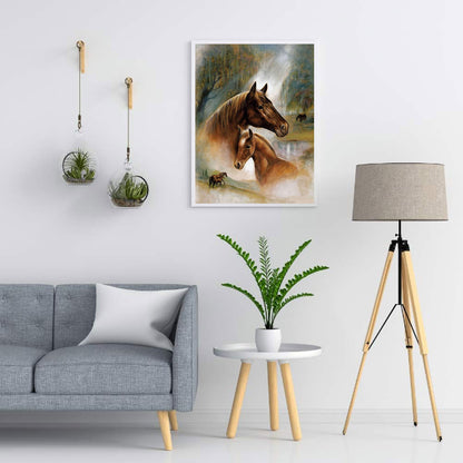 Horse - Full Round Drill Diamond Painting 40*50CM