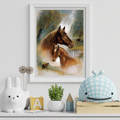 Horse - Full Round Drill Diamond Painting 40*50CM