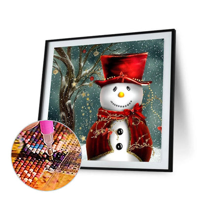 Snowman - Full Round Drill Diamond Painting 40*40CM