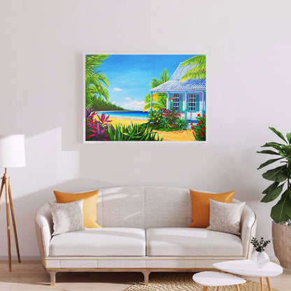 Seaside - Full Round Drill Diamond Painting 40*30CM