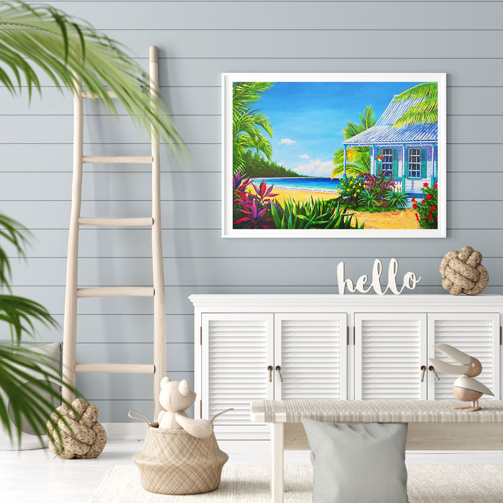 Seaside - Full Round Drill Diamond Painting 40*30CM