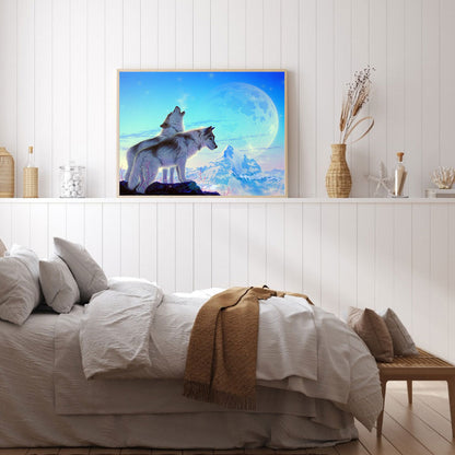 Wolf - Full Round Drill Diamond Painting 40*30CM