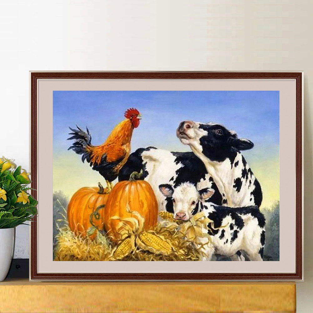 Cattle - Full Round Drill Diamond Painting 40*30CM