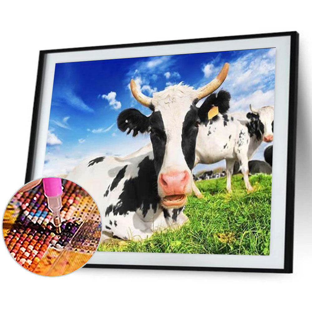 Cattle - Full Round Drill Diamond Painting 40*30CM