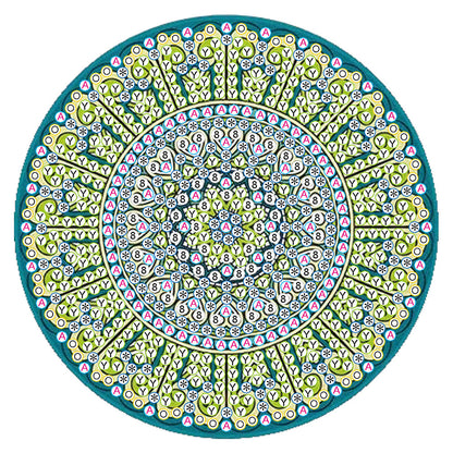 Diy Art Decor Datura Pattern 10x10x0.5cm Painting Decor Cross-stitch Home Decor