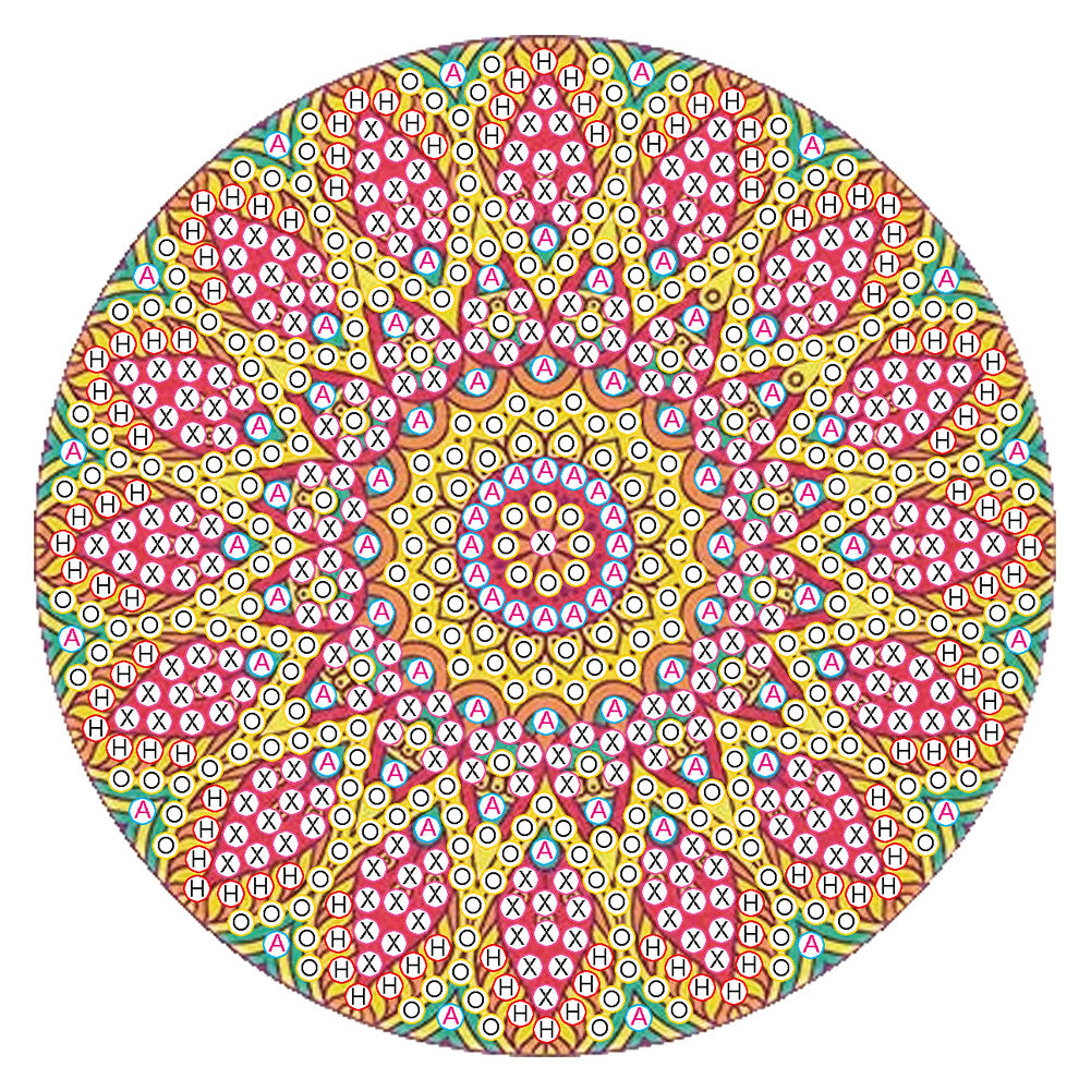 Diy Art Decor Datura Pattern 10x10x0.5cm Painting Decor Cross-stitch Home Decor