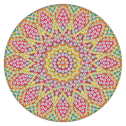 Diy Art Decor Datura Pattern 10x10x0.5cm Painting Decor Cross-stitch Home Decor