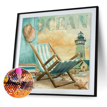 Beach Vibe - Full Round Drill Diamond Painting 40*40CM