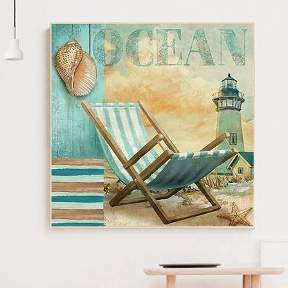 Beach Vibe - Full Round Drill Diamond Painting 40*40CM