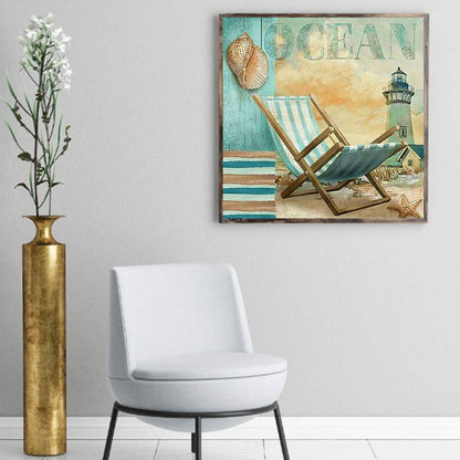 Beach Vibe - Full Round Drill Diamond Painting 40*40CM