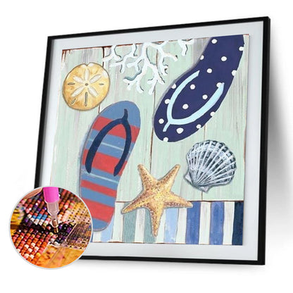 Beach Vibe - Full Round Drill Diamond Painting 40*40CM