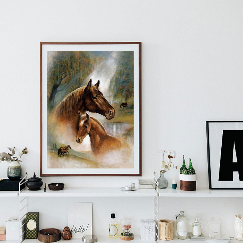 Horse - Full Square Drill Diamond Painting 30*40CM