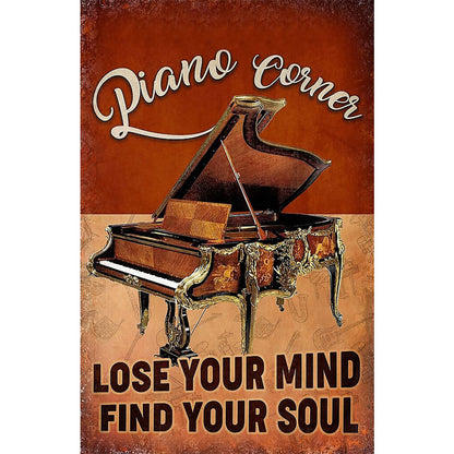 Piano Corner - Full Round Drill Diamond Painting 40*60CM