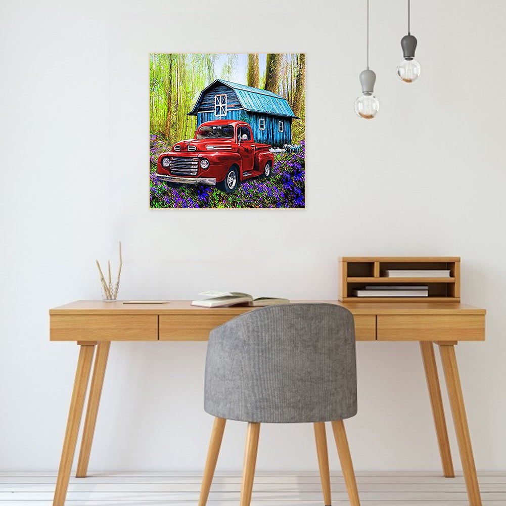 Red Car - Full Round Drill Diamond Painting 50*50CM