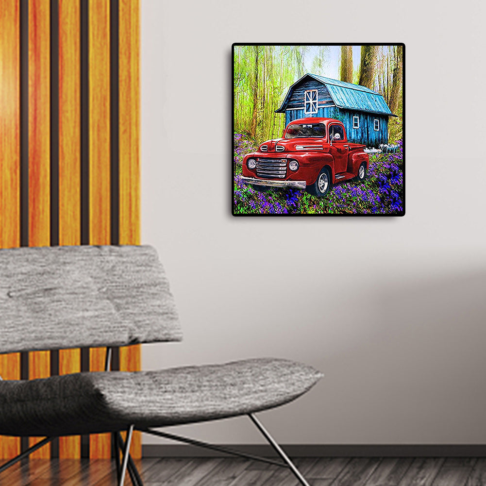 Red Car - Full Round Drill Diamond Painting 50*50CM