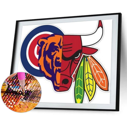 Chicago Bulls - Full Round Drill Diamond Painting 40*30CM