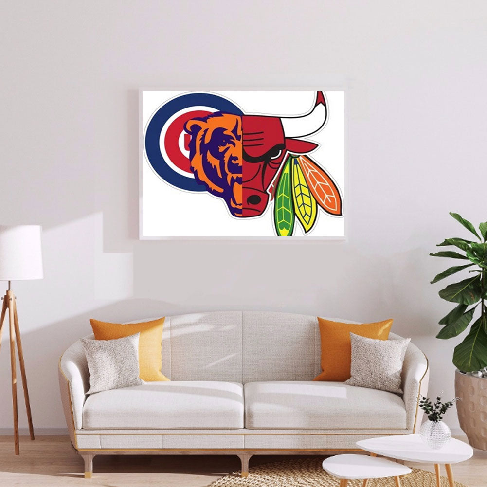 Chicago Bulls - Full Round Drill Diamond Painting 40*30CM