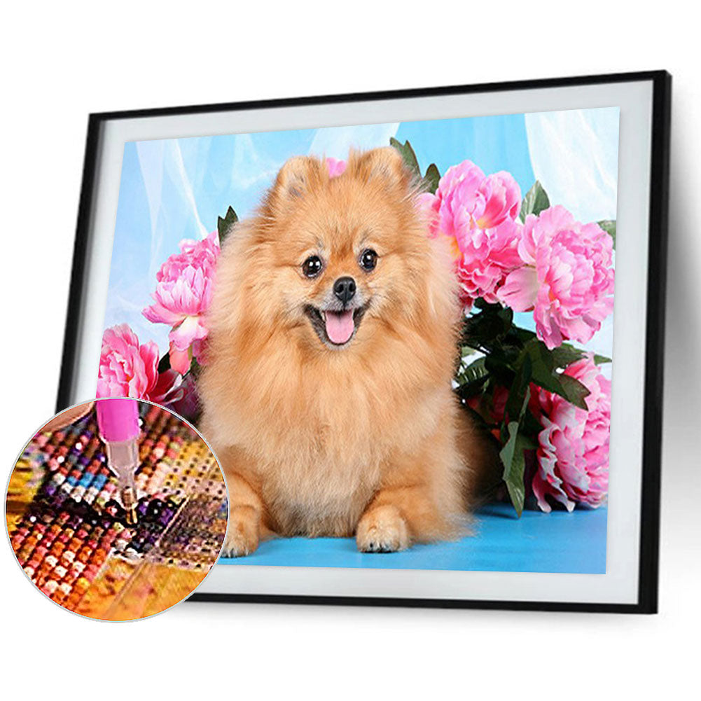 Puppy - Full Round Drill Diamond Painting 50*40CM