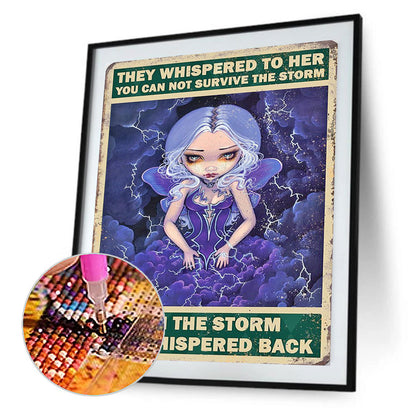 Big Eyes Doll Poster Painting - Full Round Drill Diamond Painting 40*50CM