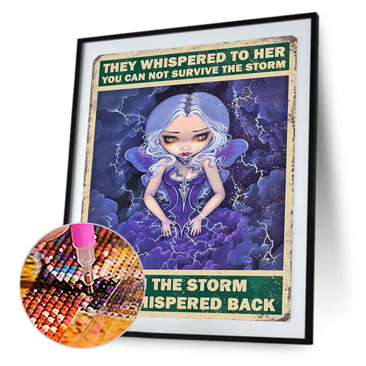 Big Eyes Doll Poster Painting - Full Round Drill Diamond Painting 40*50CM