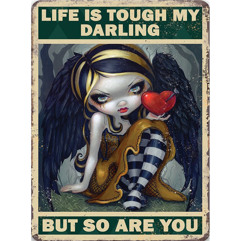 Big Eyes Doll Poster Painting - Full Round Drill Diamond Painting 40*50CM