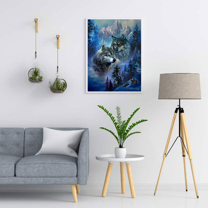 Wolf Pack - Full Round Drill Diamond Painting 50*60CM