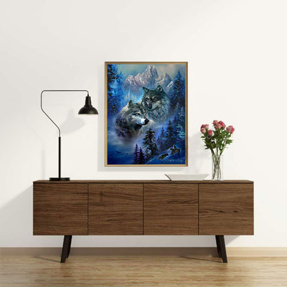 Wolf Pack - Full Round Drill Diamond Painting 50*60CM
