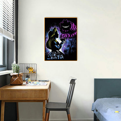 Silhouette Princess - Full Square Drill Diamond Painting 30*40CM